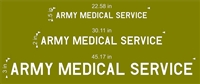 2-ARMY MEDICAL SERVICE DECALS