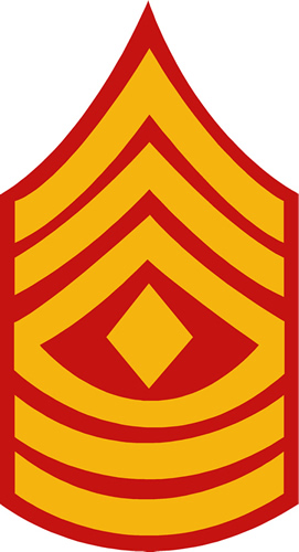 USMC FIRST SERGEANT RANK DECAL