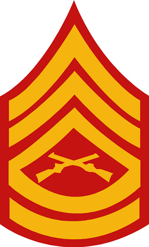 USMC GUNNERY SERGEANT RANK DECAL