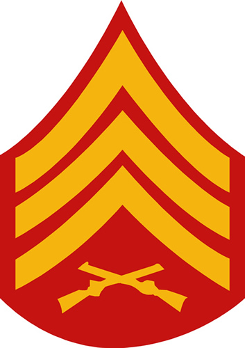 USMC SERGEANT RANK DECAL