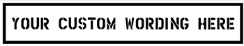 Custom 1" One Line Decal
