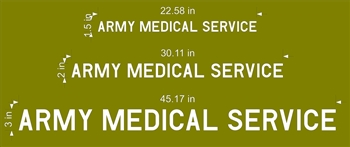 2-ARMY MEDICAL SERVICE DECALS