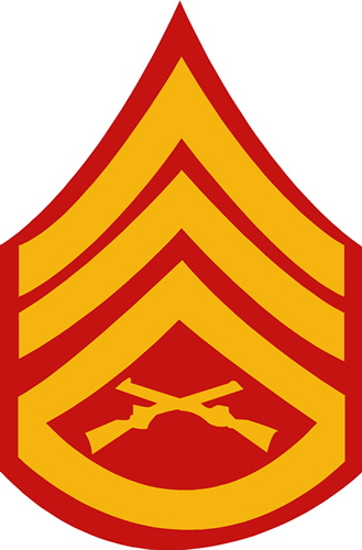 USMC STAFF SERGEANT RANK DECAL