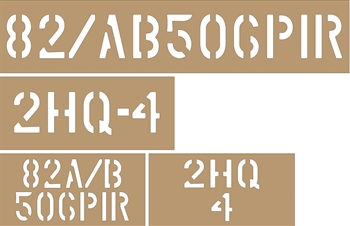 2" AND 3" BUMPER NUMBERS up to 15 characters